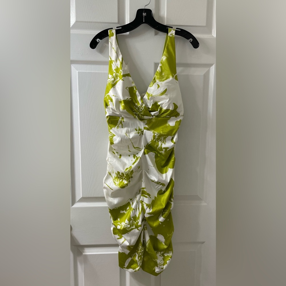 Sz 10 Roulette Green & White Dress - Picture 4 of 5